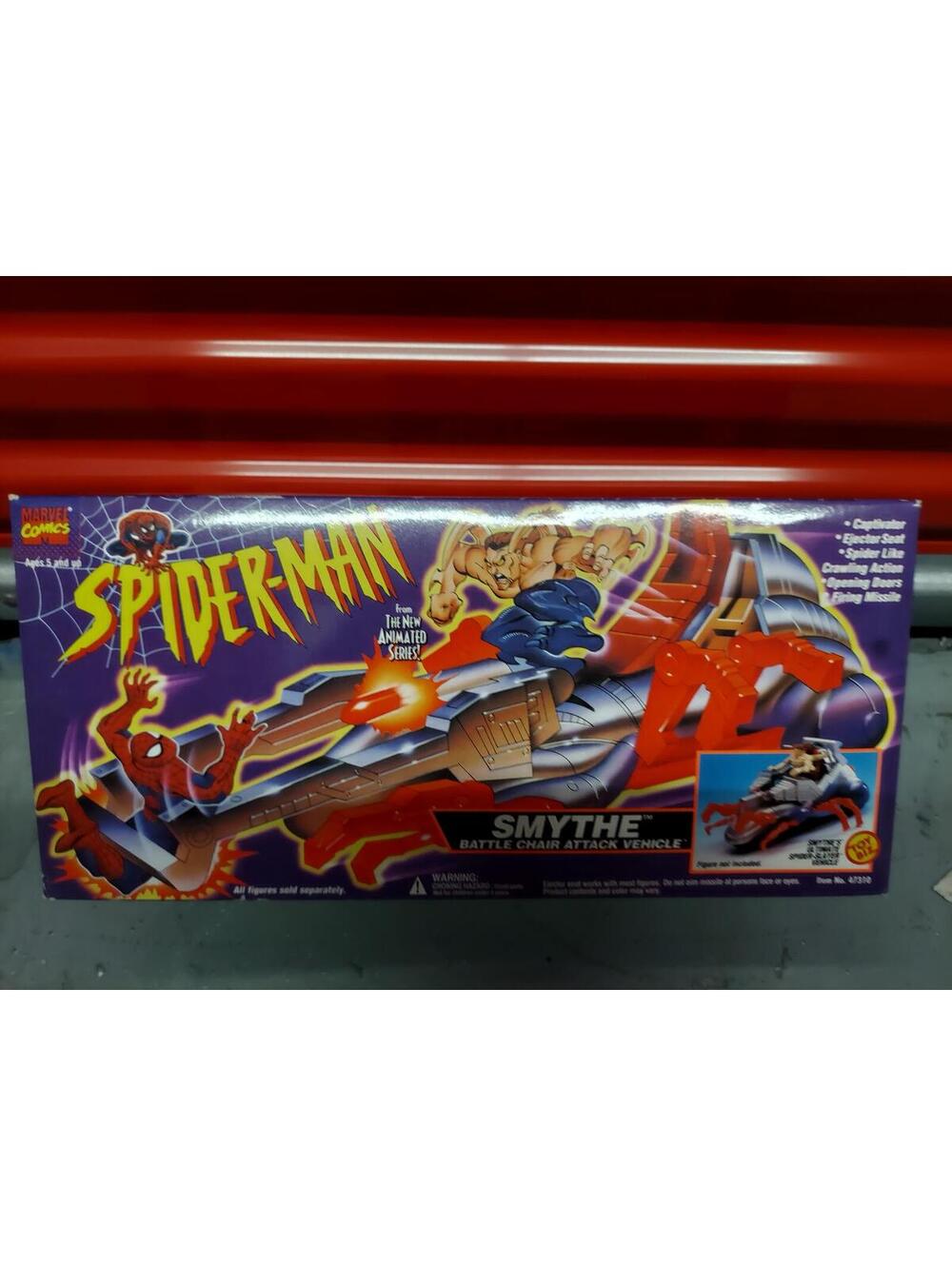 Spider-Man Smythe Battle Chair Attack Vehicle - Vintage Animated Series Toy